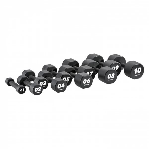 Polyurethane dumbbell set 1-10 kg