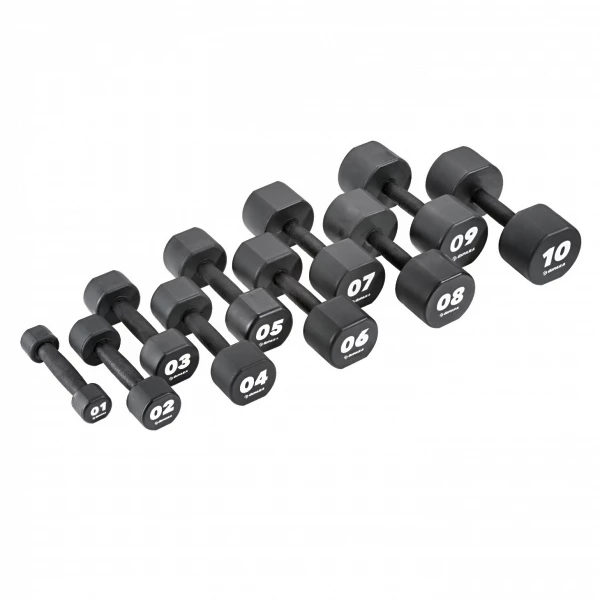 Polyurethane dumbbell set 1-10 kg